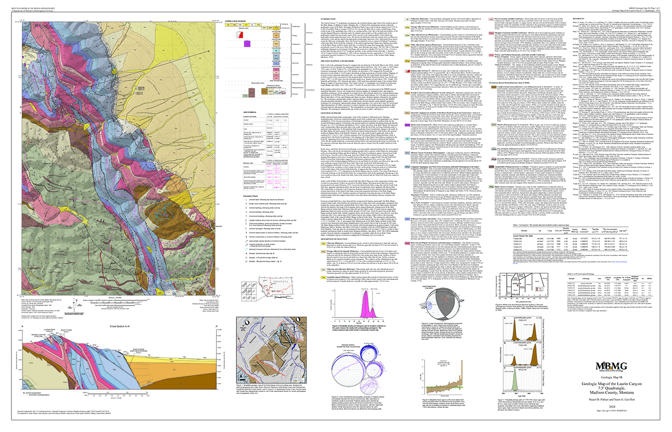 Geologic map of the Laurin Canyon