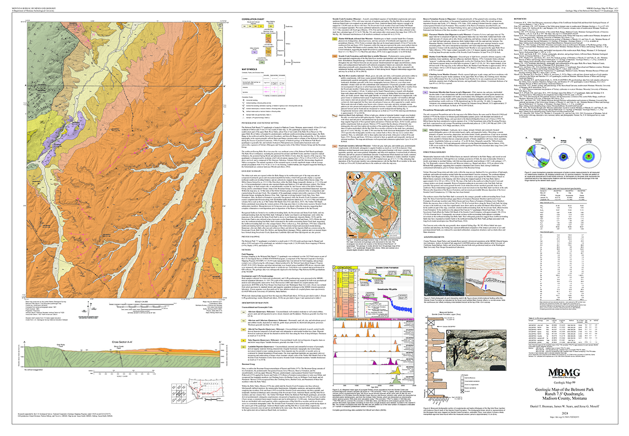 Geologic map of the Belmont Park Ranch