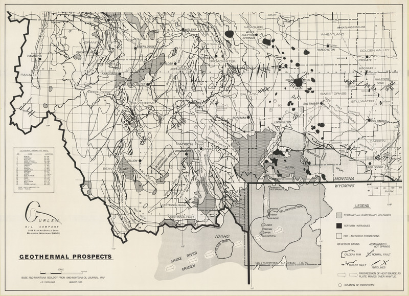 Geothermal Prospects of Southwestern to South Central Montana
