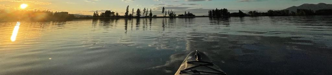 Kayaking on Flathead Lake.