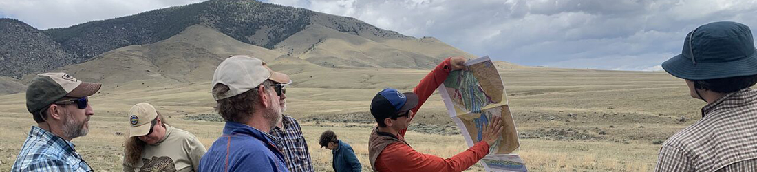 MBMG Groundwater Investigation Program staff conducting fieldwork in the Big Hole near Glen, Montana. 