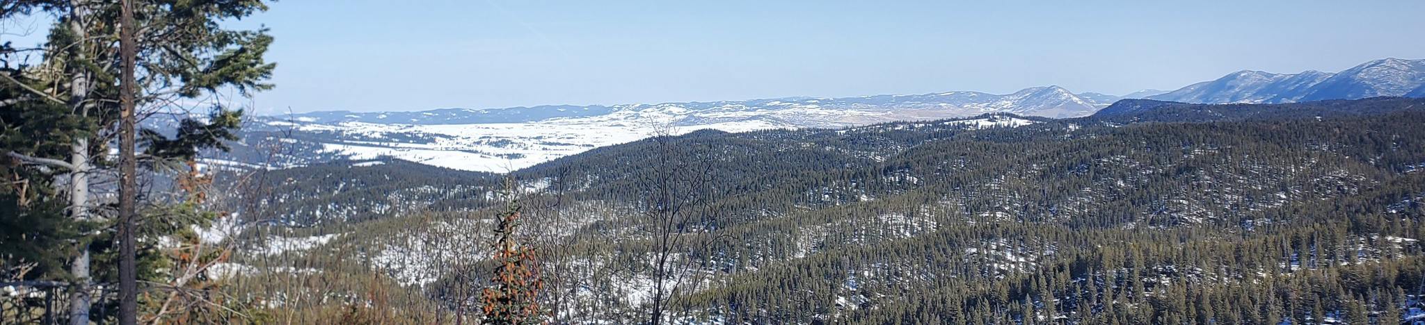 Winter scene over Butte.