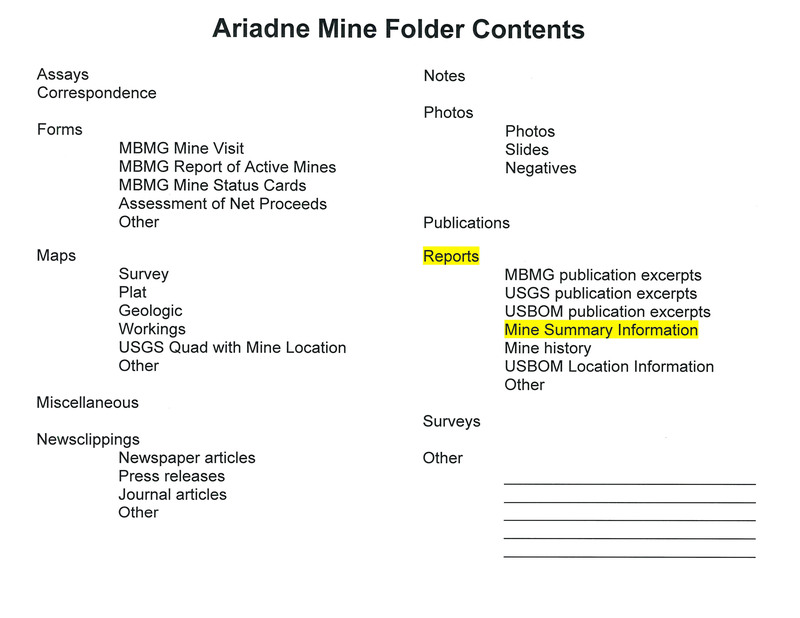 item thumbnail for Ariadne Mine Folder Contents