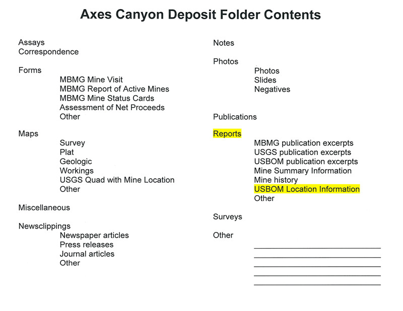 item thumbnail for Axes Canyon Deposit Folder Contents