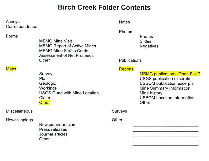 item thumbnail for Birch Creek Folder Contents