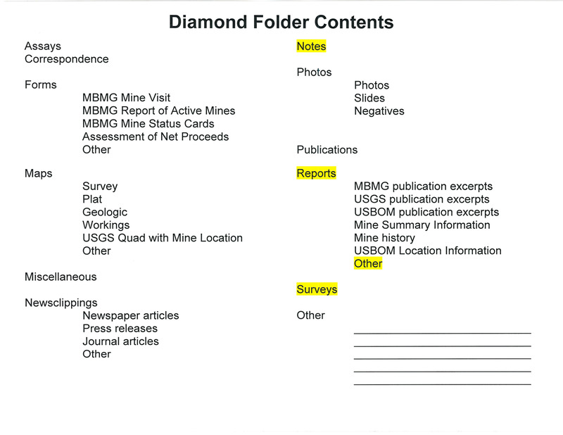 item thumbnail for Diamond Folder Contents