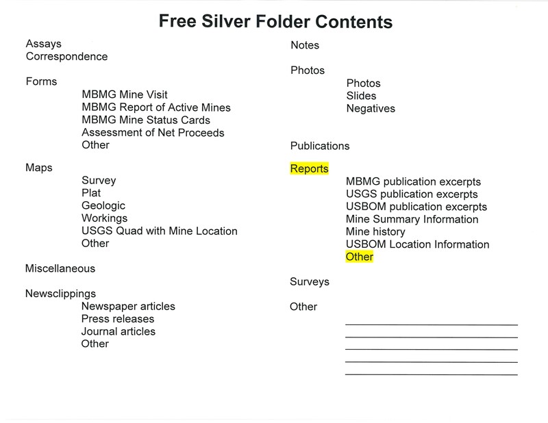 item thumbnail for Free Silver Folder Contents