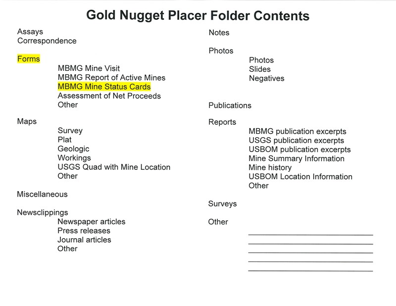 item thumbnail for Gold Nugget Placer Folder Contents