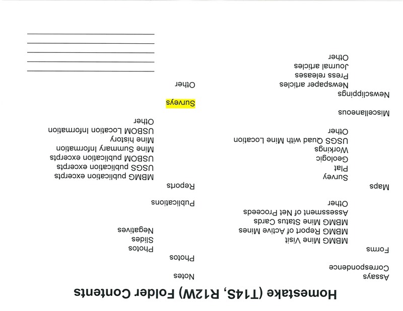 item thumbnail for Homestake T14S R12W Folder Contents