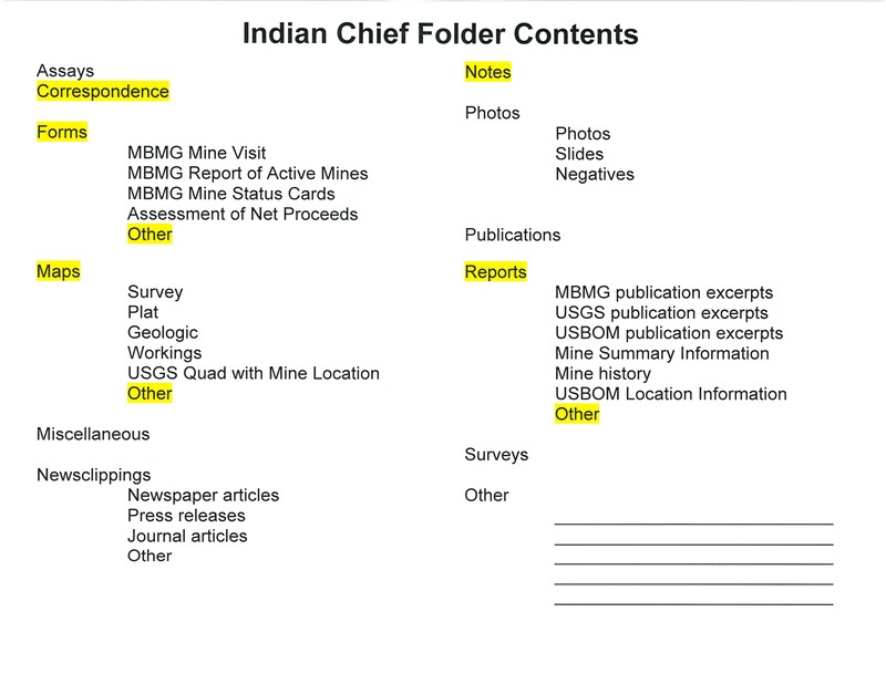 item thumbnail for Indian Chief Folder Contents