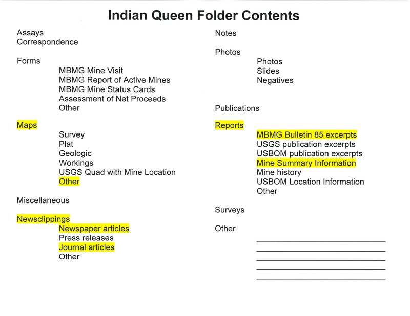 item thumbnail for Indian Queen Folder Contents