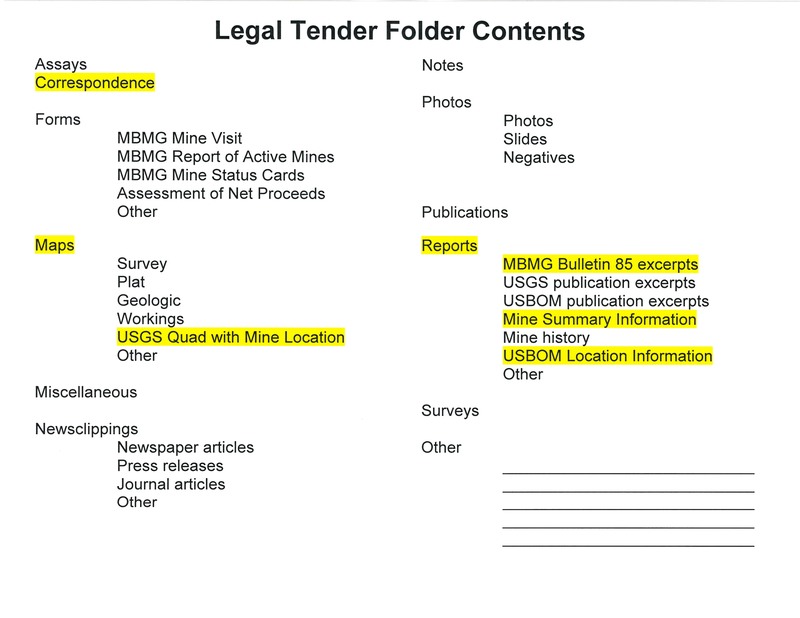 item thumbnail for Legal Tender Folder Contents