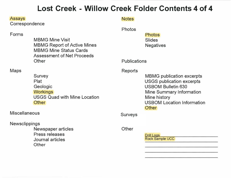 item thumbnail for Lost Creek Folder Contents