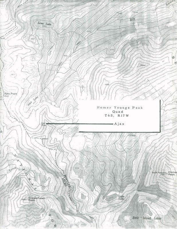 item thumbnail for Topographic Map Including Ajax Mine
