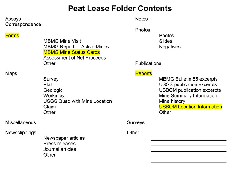 item thumbnail for Peat Lease Folder Contents