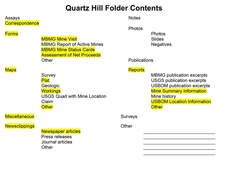 item thumbnail for Quartz Hill Folder Contents