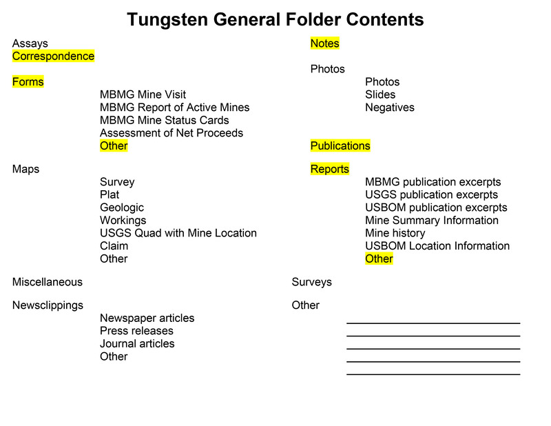 item thumbnail for Tungsten - General Folder Contents