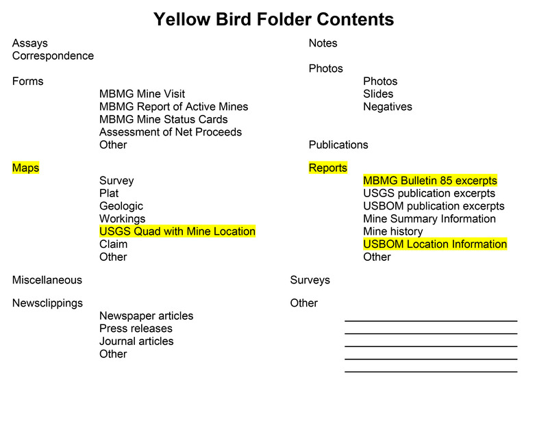 item thumbnail for Yellow Bird Folder Contents