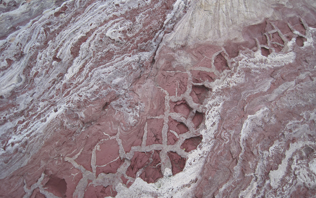Mudcracks in Precambrian Belt rocks in northwest Montana