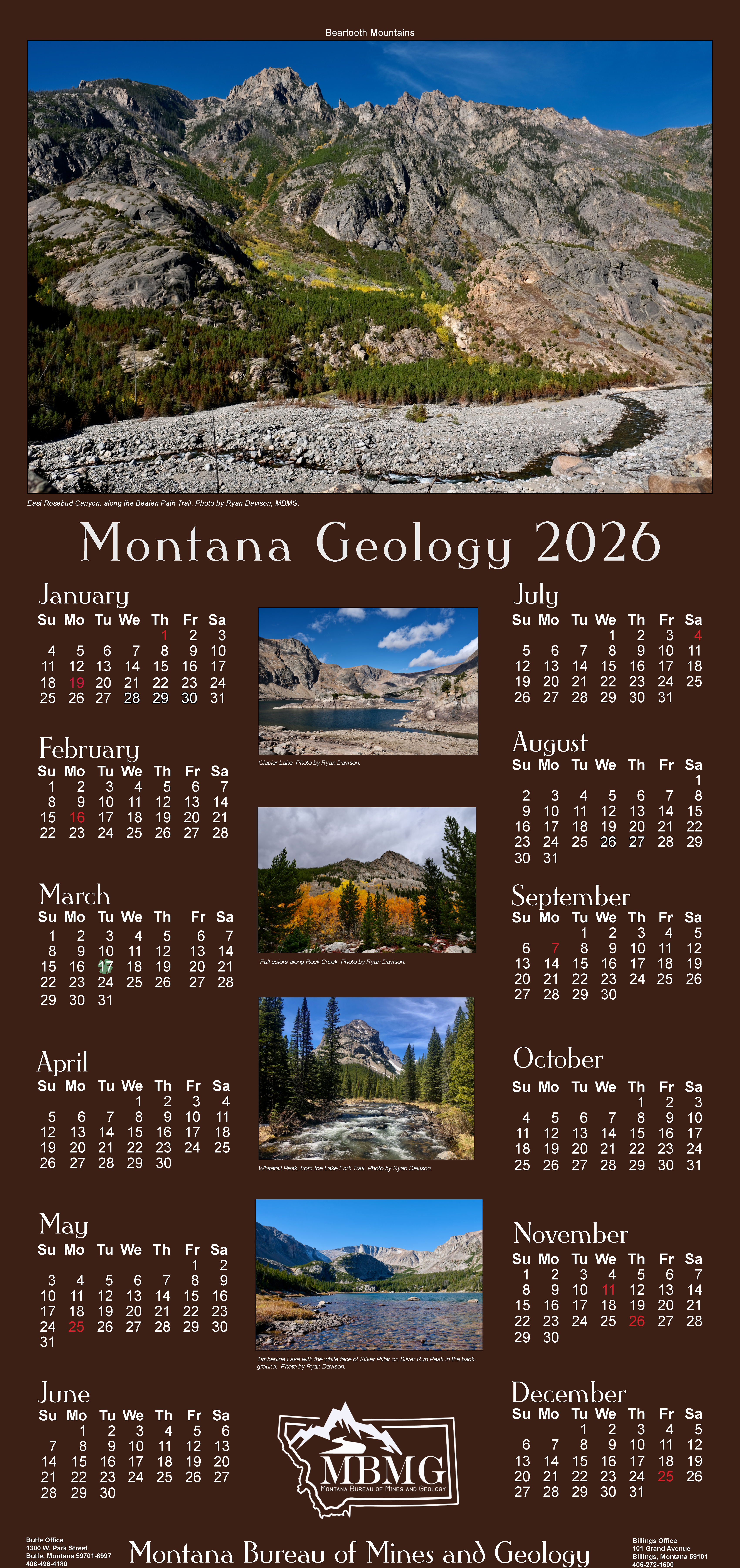 2026 MBMG Calendar