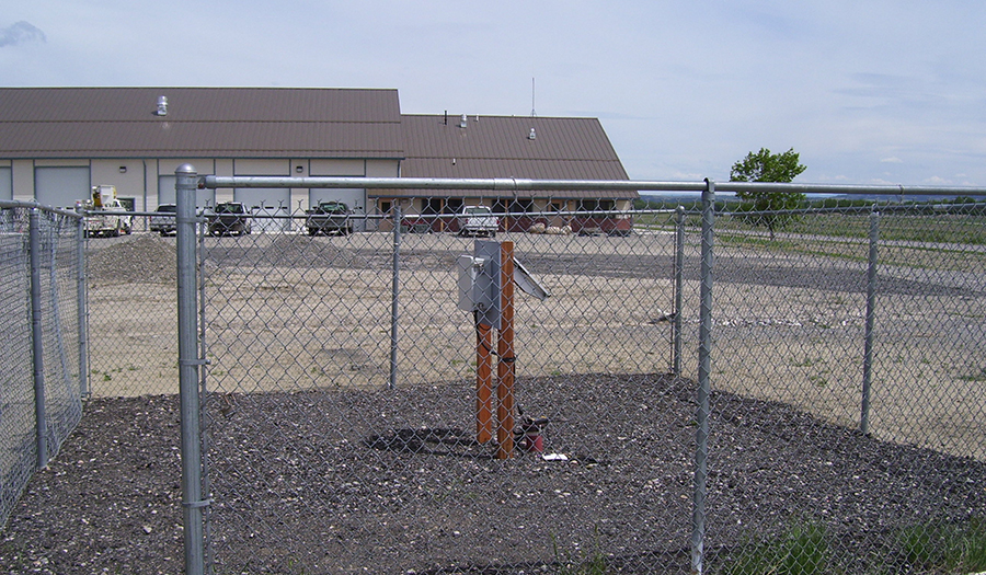 Remote monitoring system at well RMIS-2 located in waste storage area